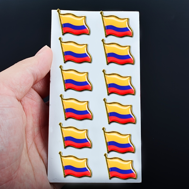 TEMU 12 pièces Épingles de Revers Vintage Souvenir Colombien, Idéales pour Célébrations, Réunions et Décoration Décontractée, à sur Vêtements, Sacs,