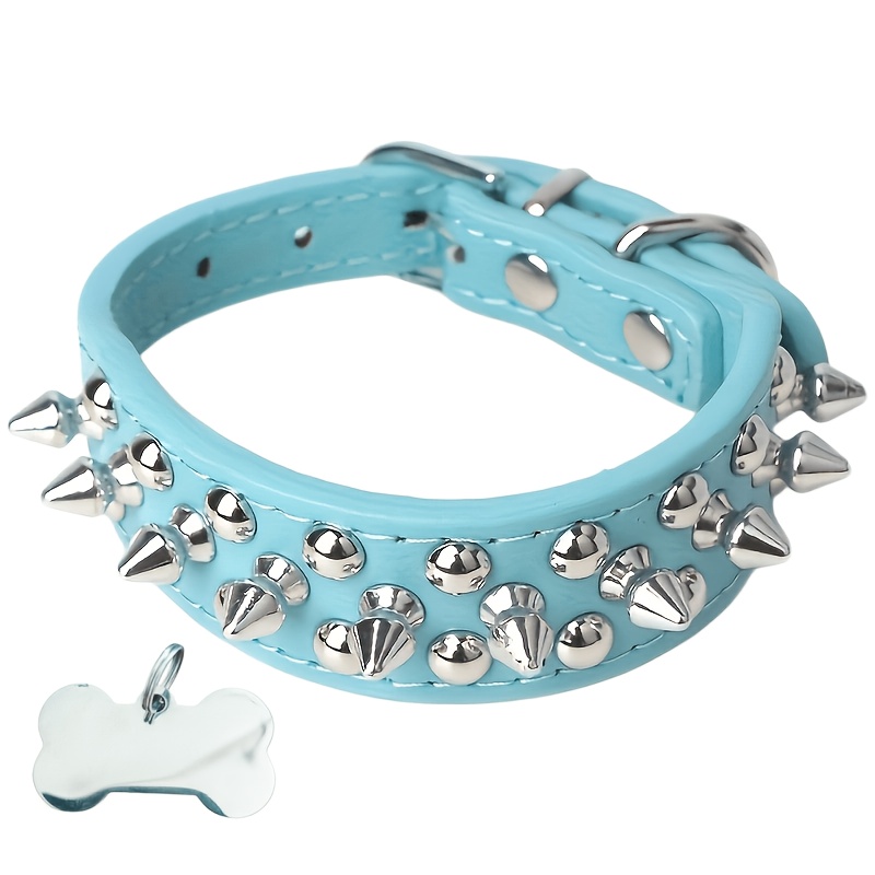 TEMU Pet Collar, Metal Rivet Pet Collar, To Prevent , Personalized Customized Nameplate