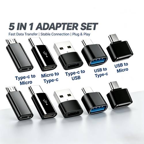 item picture usb c to usb mini adapter usb c otg to c interface micro to c micro to c multi style combo set multi functional adapter suitable for smartphones mp3 players laptops