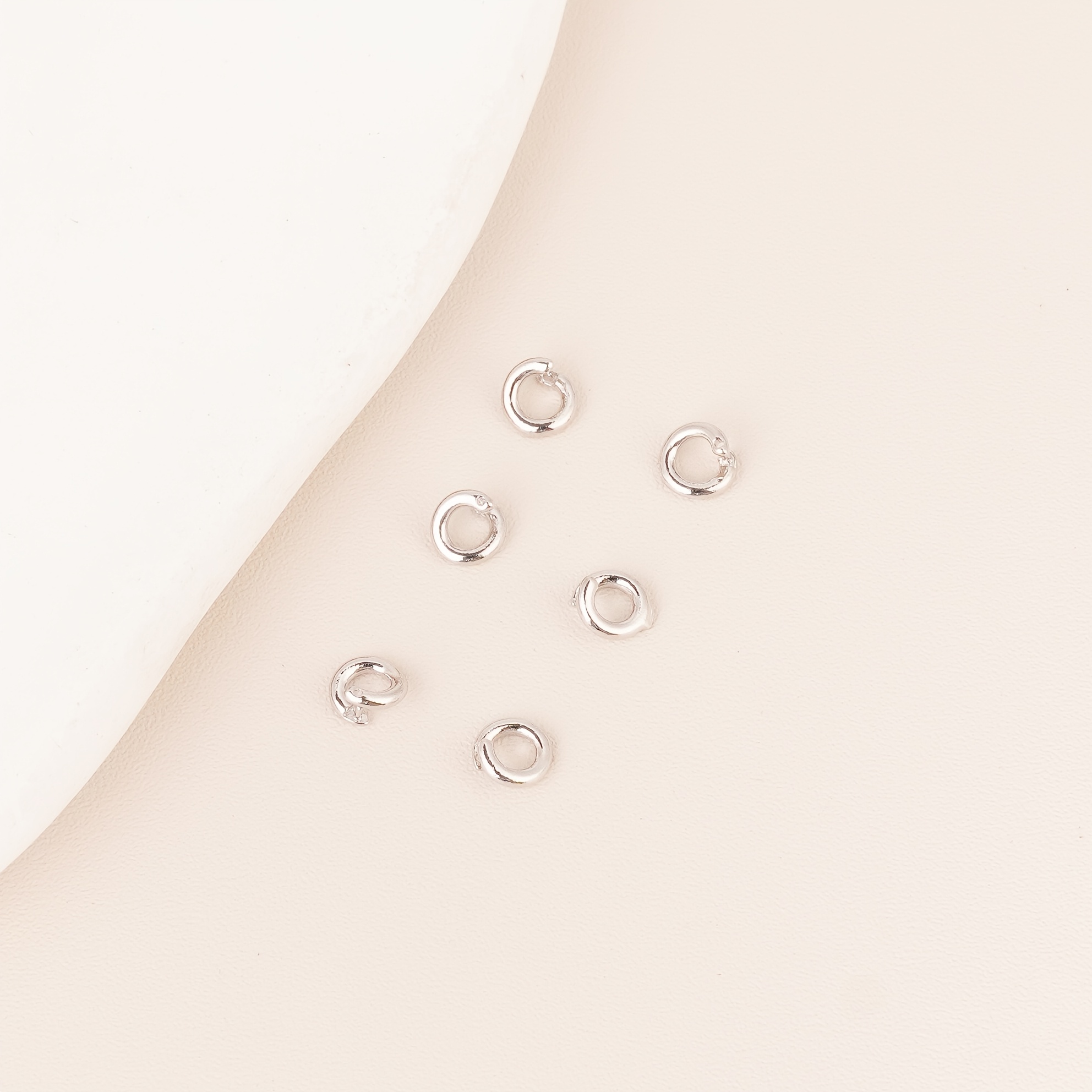 TEMU 6pcs Anti-falling Hanging Ring Loops Repeatedly Open And Close Necklace Connecting Pendant Rings Strong Color Universal Opening Rings Handmade