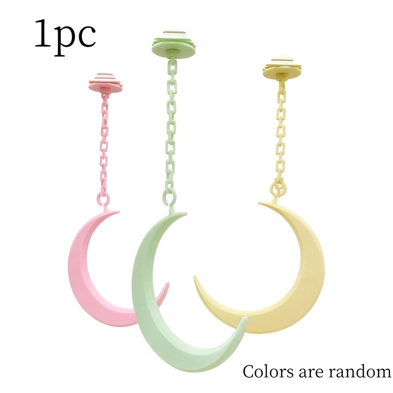 TEMU 1 pièce, Couleur aléatoire, Balançoire suspendue Lune perroquet/Perchoir pour perruche à tête de boule /perruche ondulée/Ara