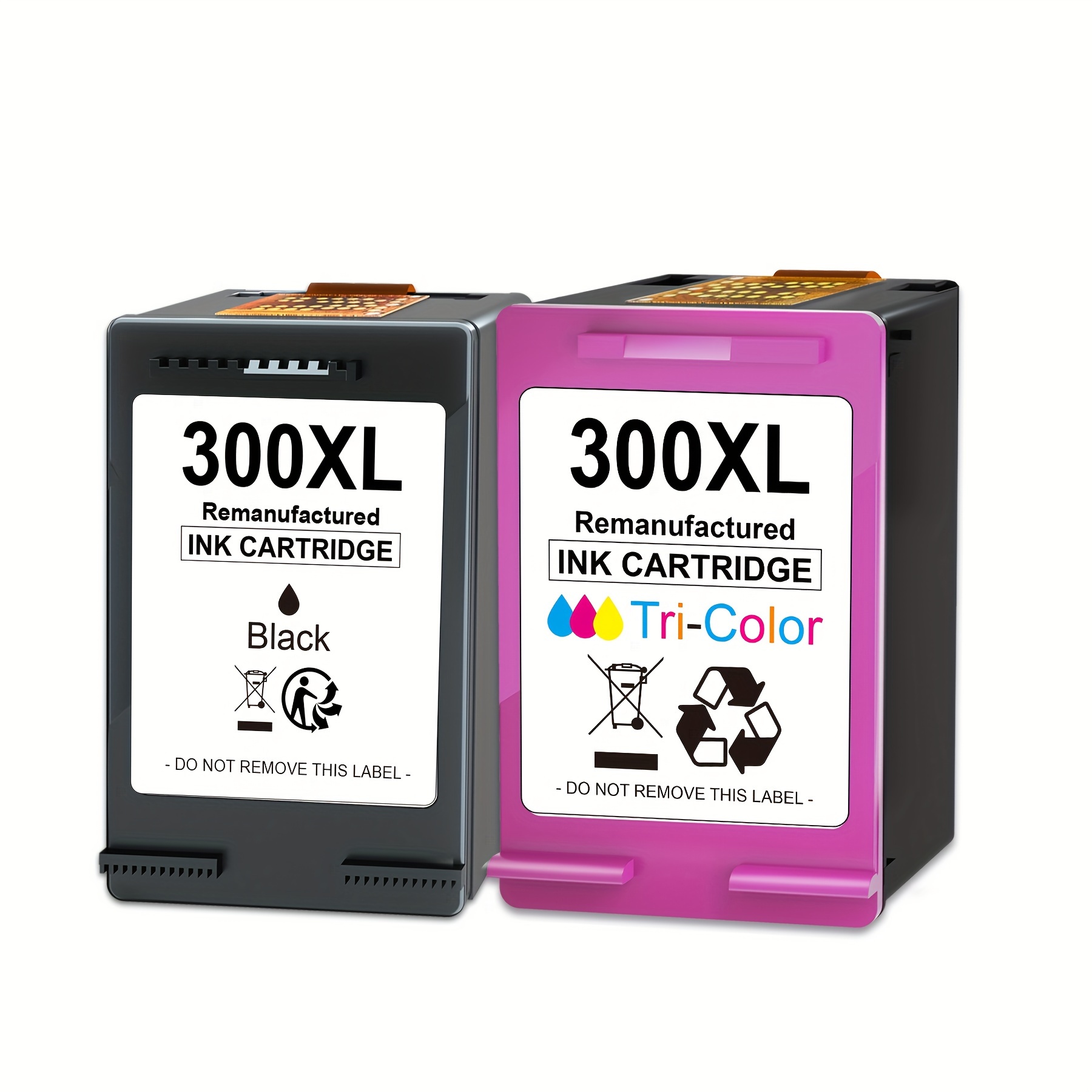 300xl Ink Cartridges Black & Tri-color Replacement For Work With 300 Xl Or 100 110 120 D2660 D5560 F2480 F4280 F4580 C4600 C4680 C4780 Printer, 2-pack