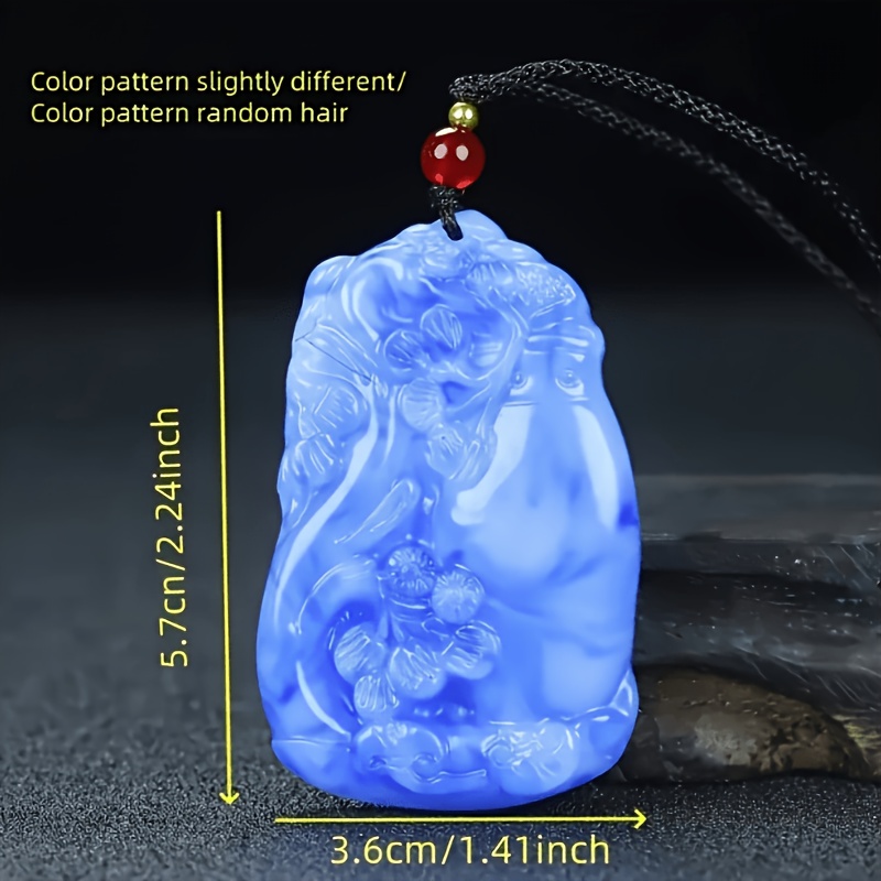 Natural Stone Vase Pendant Necklace for Men and Women