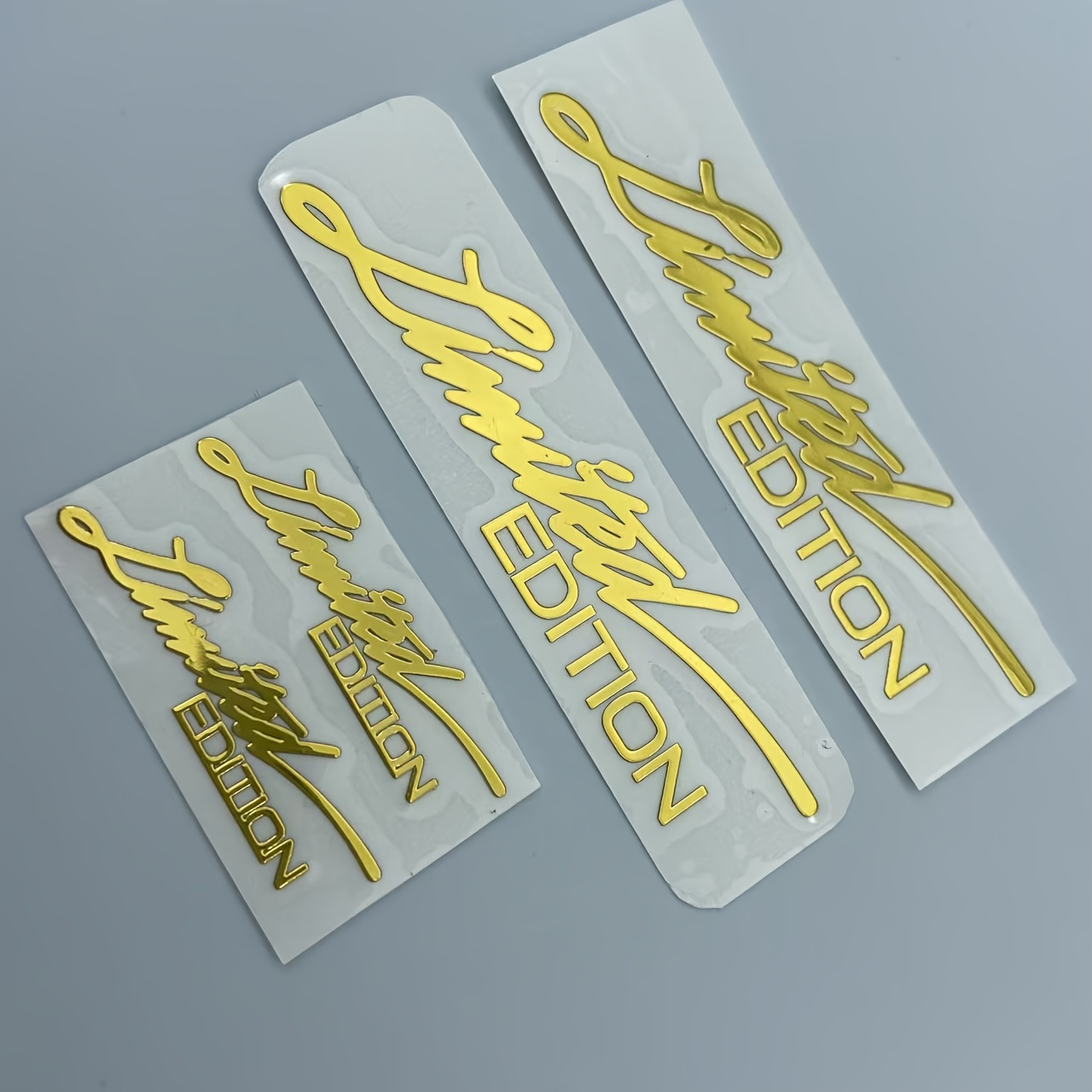 Image of 4pcs Set (2 Large & 2 Small) 3d Metal Edition Emblem | Car Sticker | Metal Sticker | Motorcycle Sticker | Car Decoration | Laptop Sticker