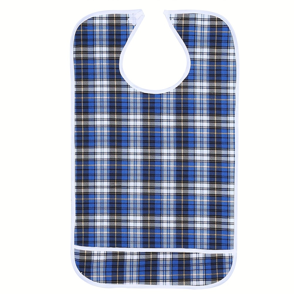 

1pc, 45cmx75cm, Thickened, , Adult Bib, Reusable Pocketed Dinning Aid Clothes