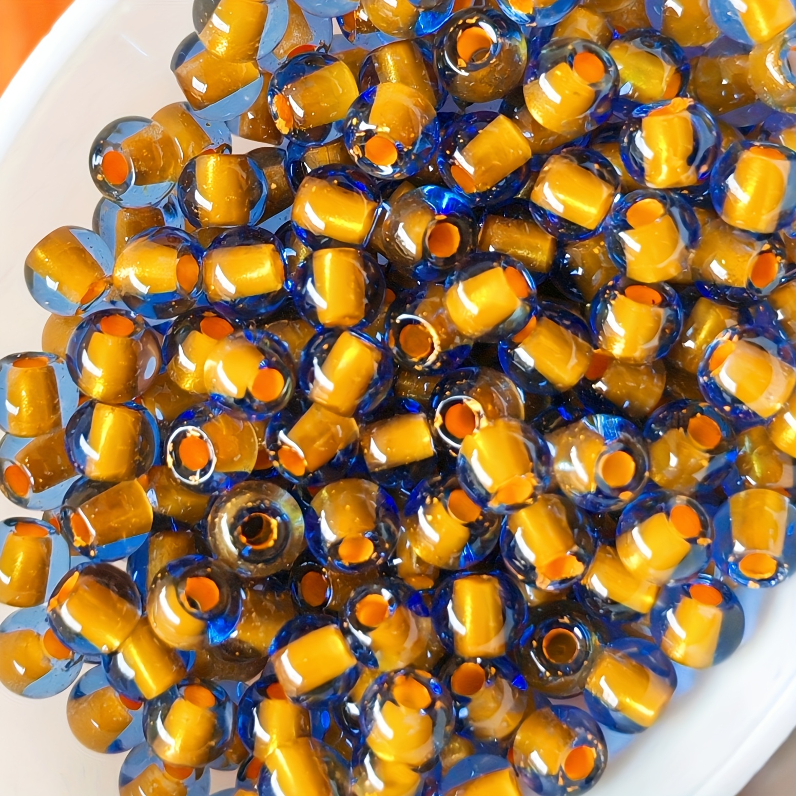 TEMU New 200pcs Ultra Fine 4.0 Light Rice Beads Diy Necklace Earrings Bracelet Jewelry Supplies