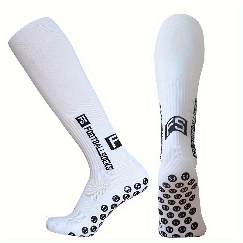 E-shop 1 Paar neue rutschfeste -Socken aus Silikon, lange Trainingssocken für Herren Damen, atmungsaktive lange Fußballsocken für Outdoor-Sportarten