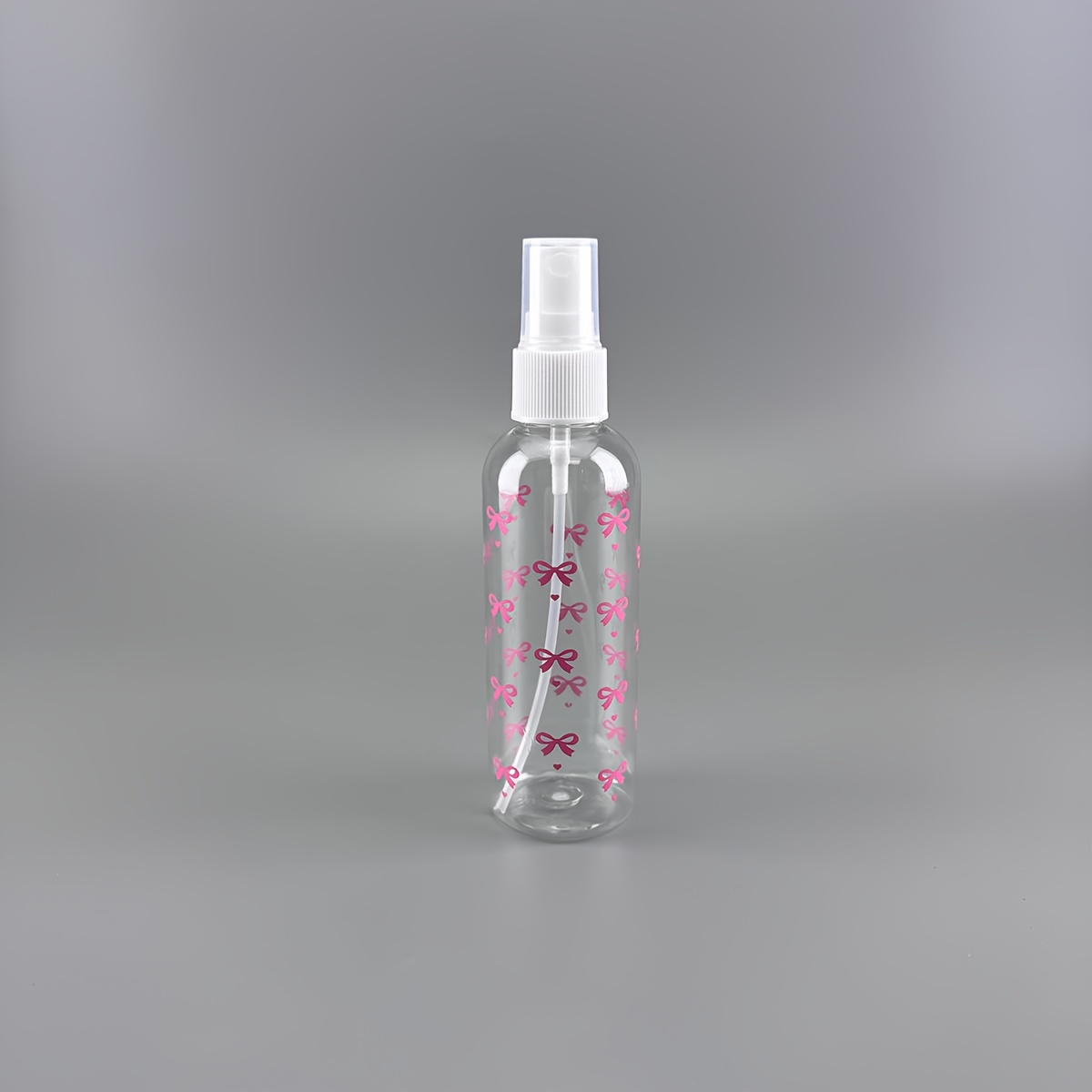 TEMU 100ml Pink Bow Spray Bottle - Reusable Portable Spray Bottle, Suitable For Hair Salons, Kitchens, Bathrooms, Gardens, And As A Spray Canister -