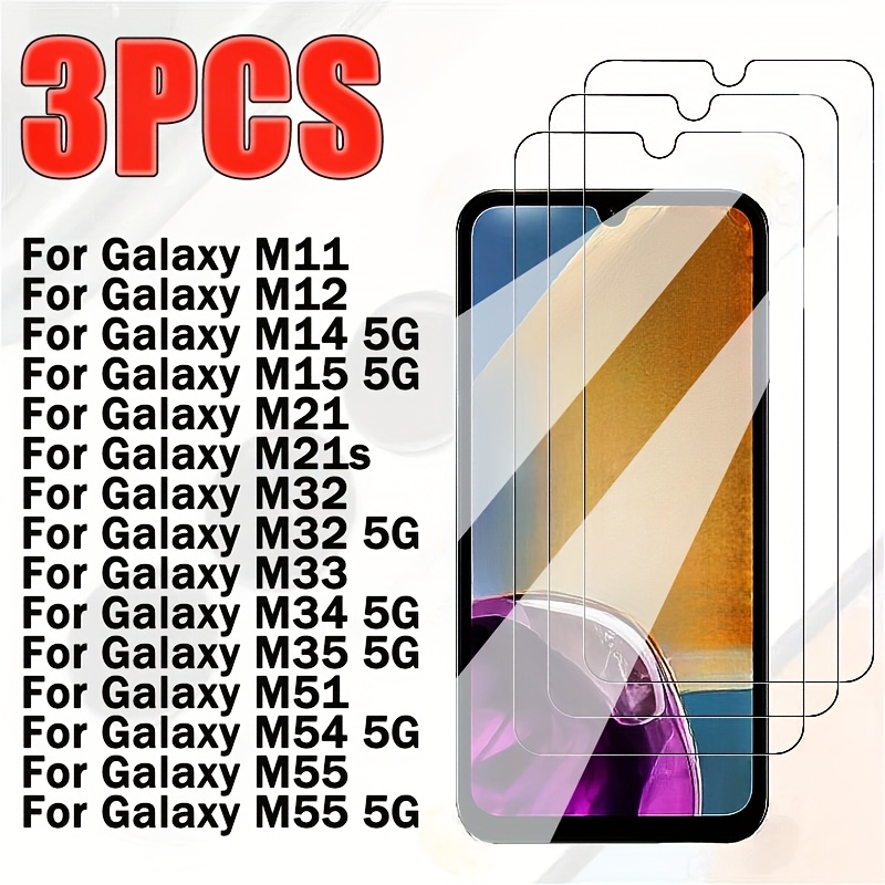 

3pcs Tempered Glass, High Screen Protector For M11 M12 M14 5g M15 5g M21m 21s M32 M32 5g M33 M34 5g M35 5g M51 M54 5g M55 M55 5g For M35 5g M15 5g M14 5g M55 5g Protective Glass