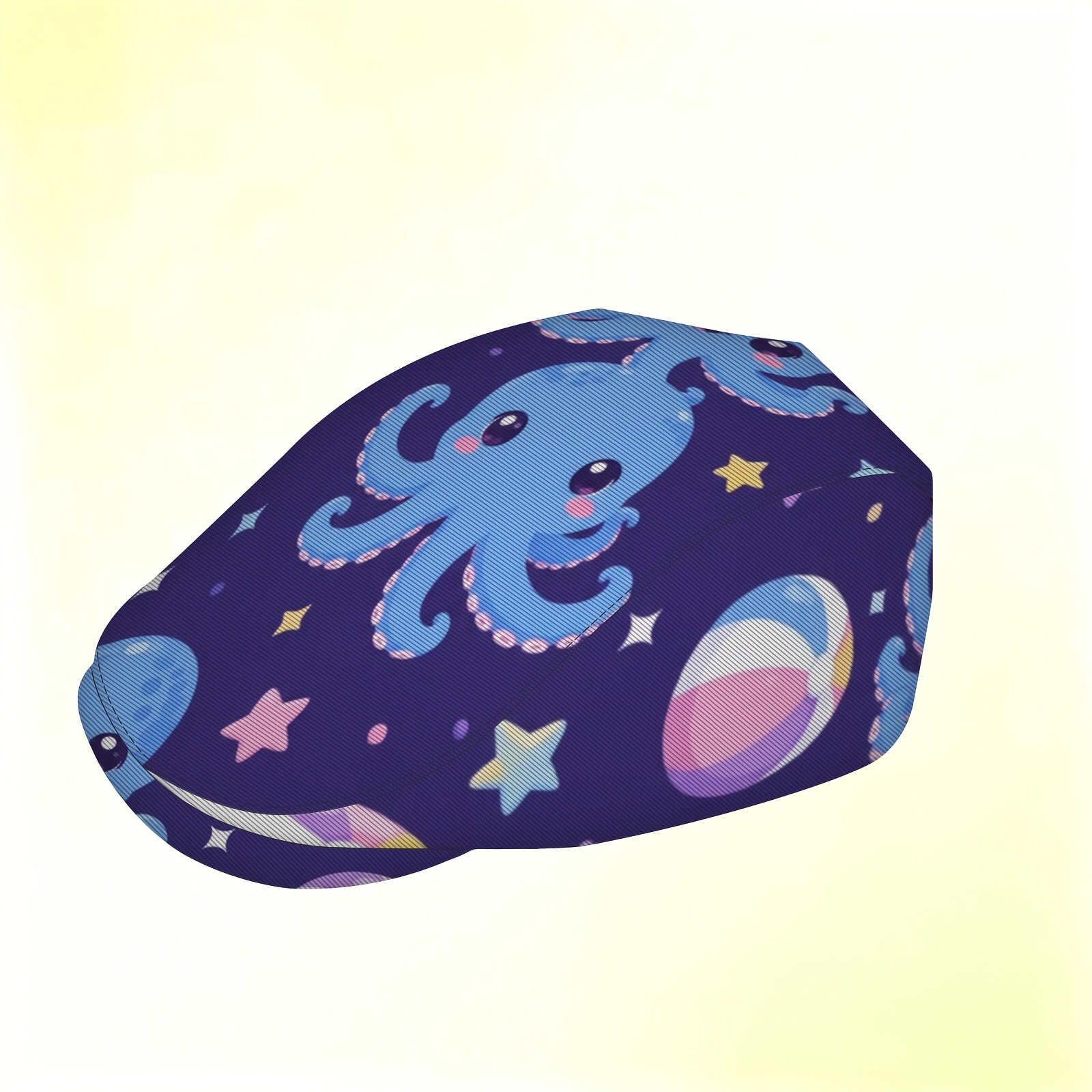 item picture 2d flat 1pc breathable printed beret cute   pattern gift for   suitable for outdoor matching beach outing   christmas birthday valentines day halloween gift soft and lightweight