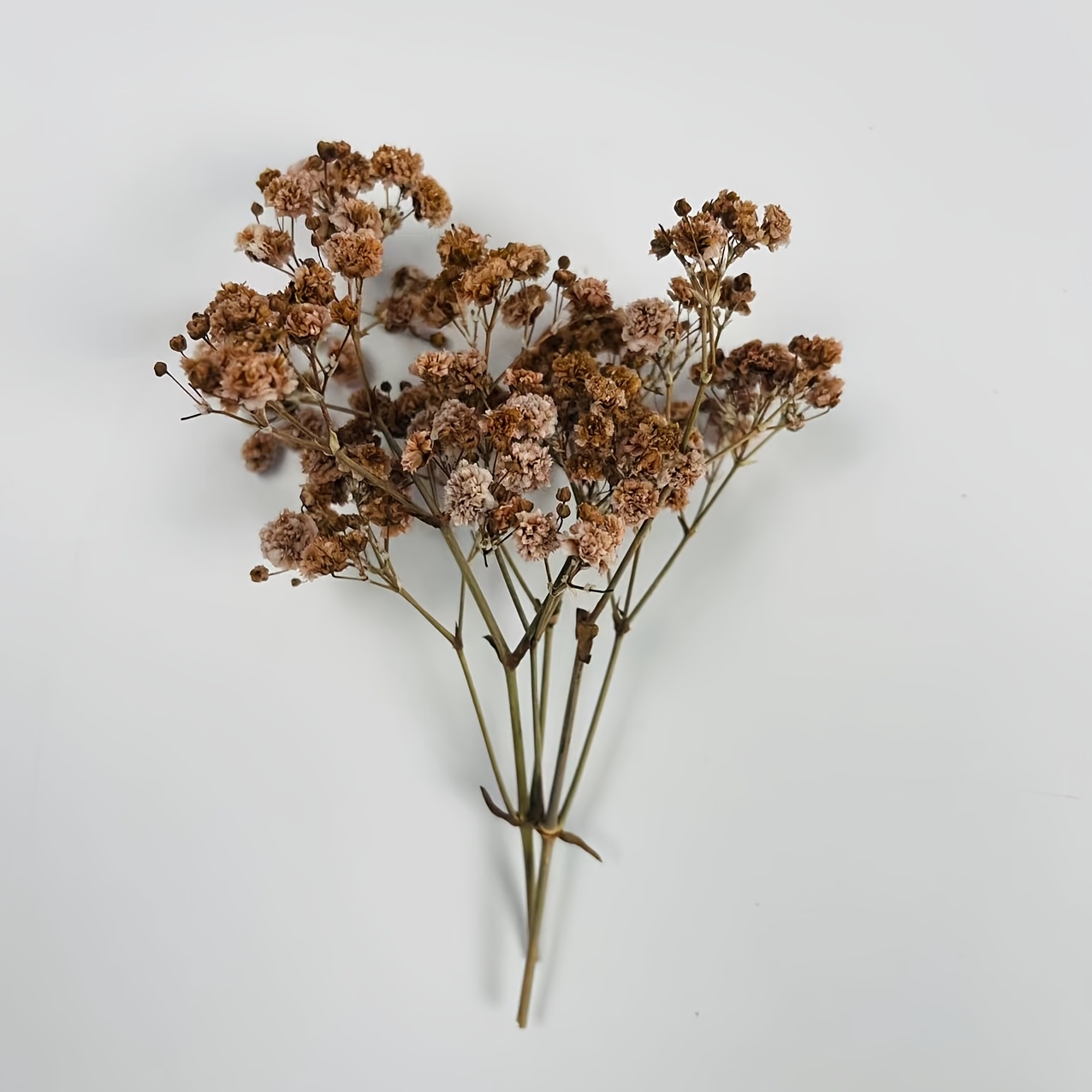 Image of 1036+pcs High-end Uv-resistant Faux 's Breath Bouquet, Coffee-colored Artificial Flowers, Suitable For Wedding And Birthday Decorations, Compatible With Indoor And Outdoor Space Styles, Uv Resistant