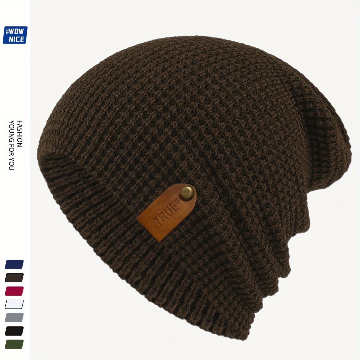 TRUE Simple Lightweight Stretchy Winter Beanie Hat