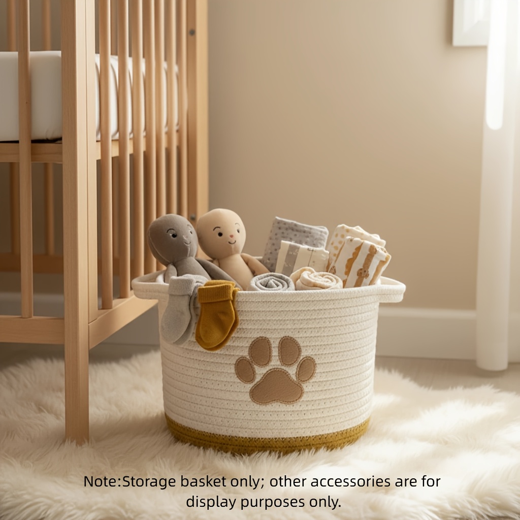 TEMU Cesto portaoggetti per animali domestici a grande capacit� - motivo con di . Multifunzionale con , per giocattoli e accessori di e cani. Regalo