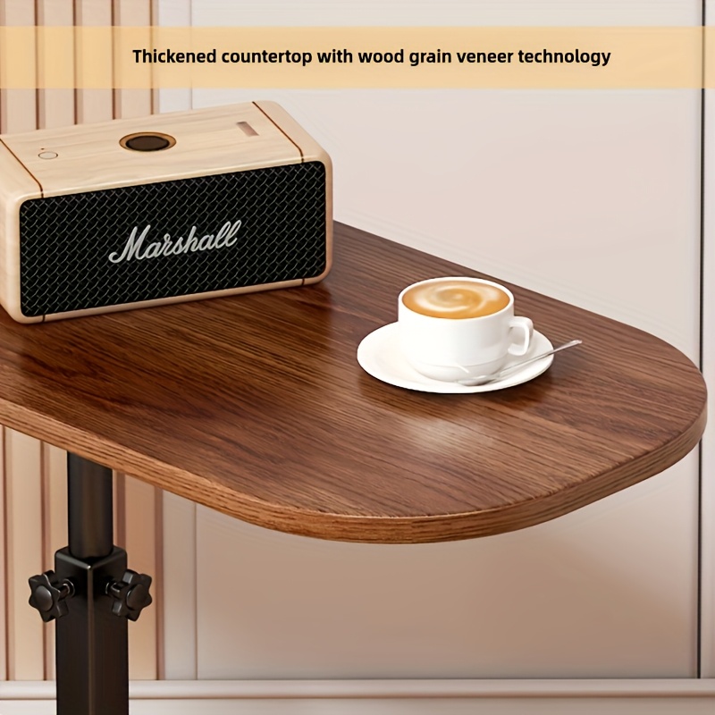 adjustable side table c shaped end table for couch 360 swivel small side table end tables for living room bedroom tv tray table for couch side tables for small spaces details 3