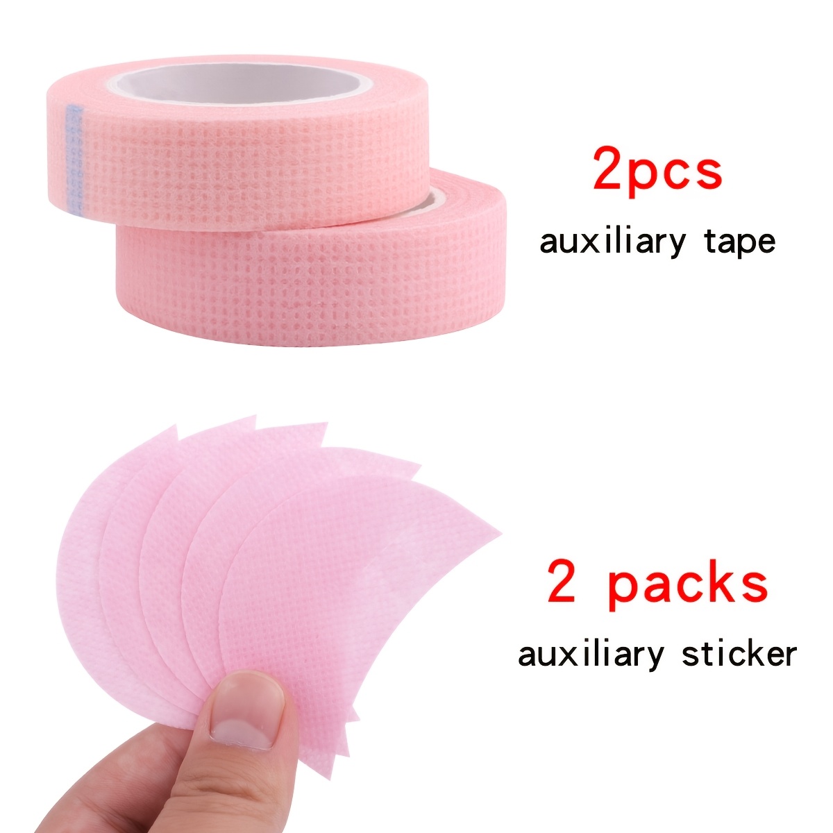 TEMU Lot de 4 auxiliaires de maquillage pour à paupières, autocollants auxiliaires pour à paupières, cales d'isolation pour extensions de cils,