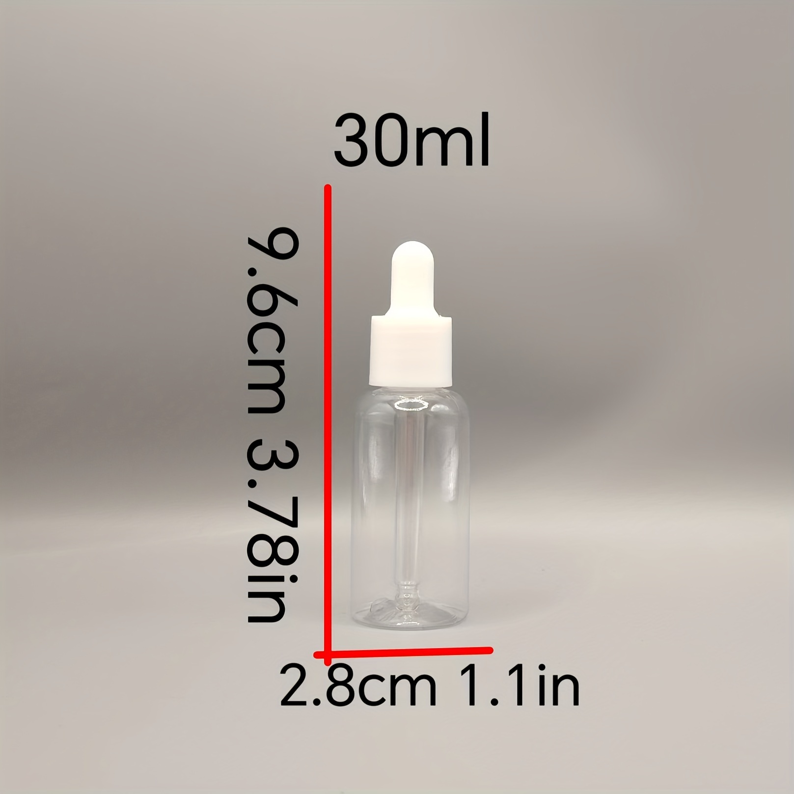 TEMU Leak-proof Clear Dropper Bottle For Essential Oils & Serums - Pet Material, , Dispensing