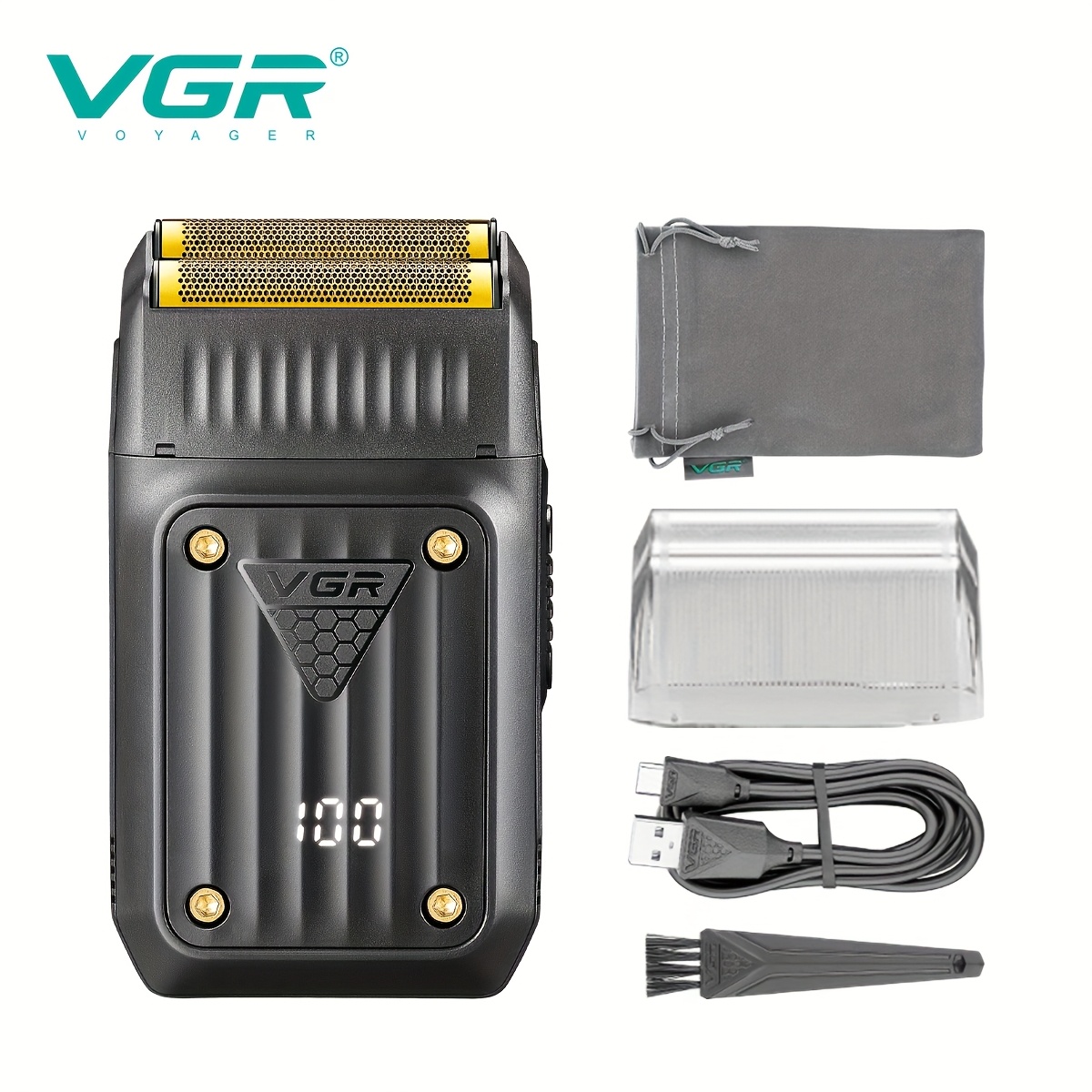 Image of Vgr V-363 Professional Foil Shaver For Men, Cordless Electric Foil Razor, Portable Razor, Valentine's Day Gifts For Men