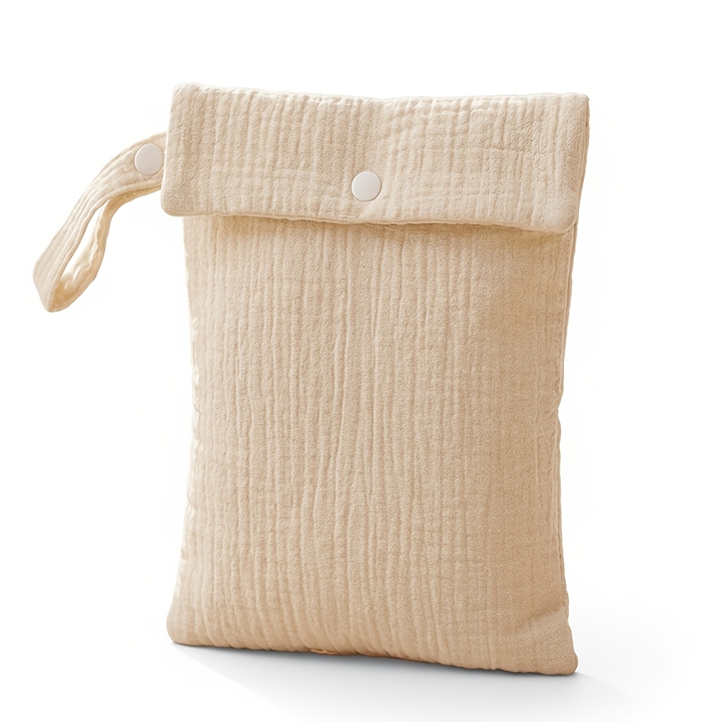 TEMU 1pc Mommy Handbag Solid Outing Storage Bag Diaper Bottle Hanging Bag