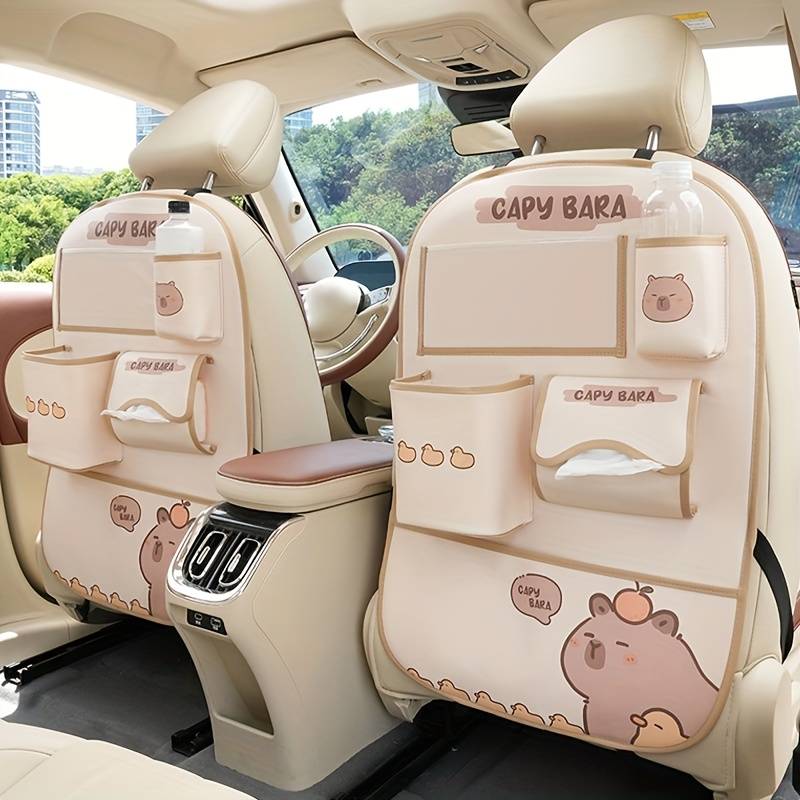 Coussin D'appui-tête Et épaulière Capybara Pour Voiture - Peluche Douce, Design Mignon Animal