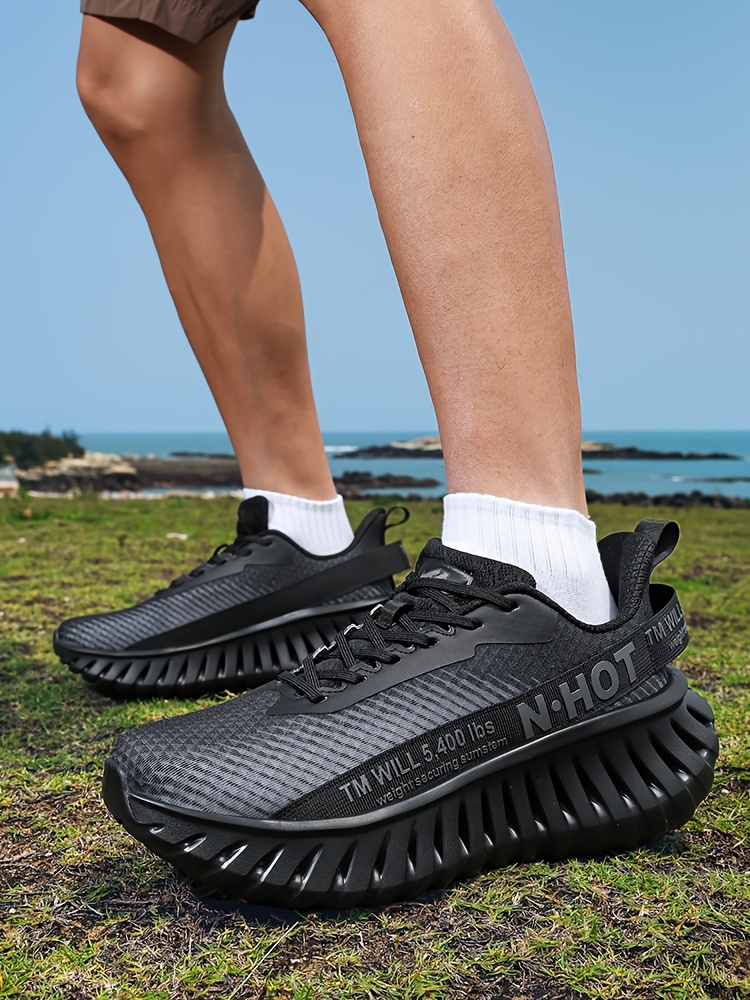 Sneakers, Men's Outdoor Trail Running Shoes, Breathable, Shock Absorption, Lightweight, Soft Sole, Training Mesh, Casual Fashion