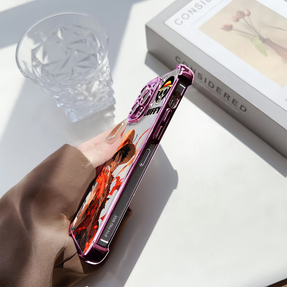 Funda para Teléfono - Funda para Teléfono - WB One Piece Aventura Anime Barco de Vela Funda para Teléfono Adecuada para iPhone 16 15 14 13 12 11 Pro Max X XR XSMAX 8 7 Plus Anticaída Cubierta Trasera Suave Transparente