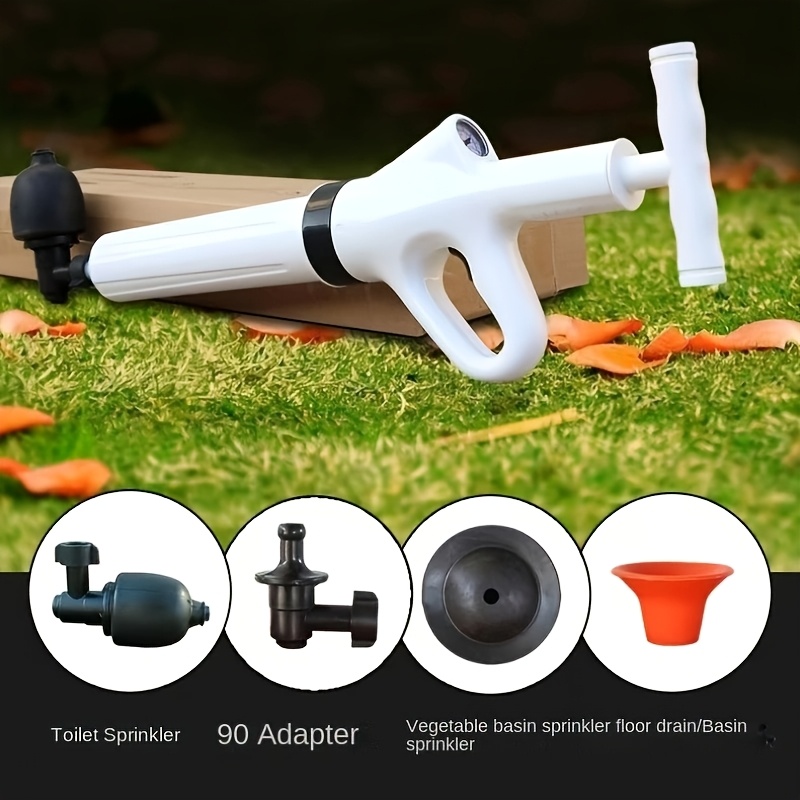 1pc heavy duty   gun powerful toilet plunger for unclogging bathroom sink and floor drains air plunger tool with adjustable pressure no electricity needed durable   Product details 4