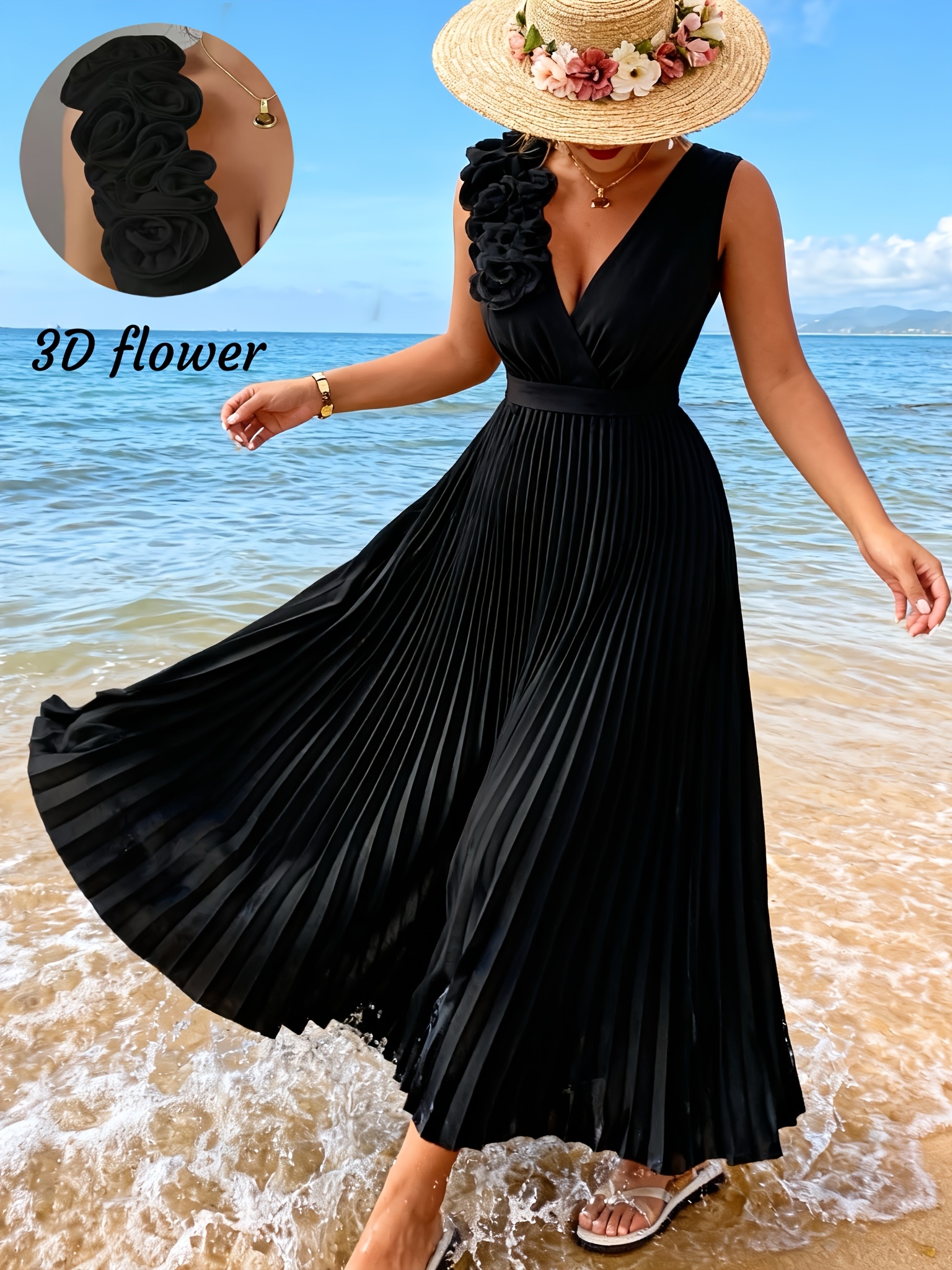 long black turtleneck dress The Turtleneck Dress in Black S main image 1