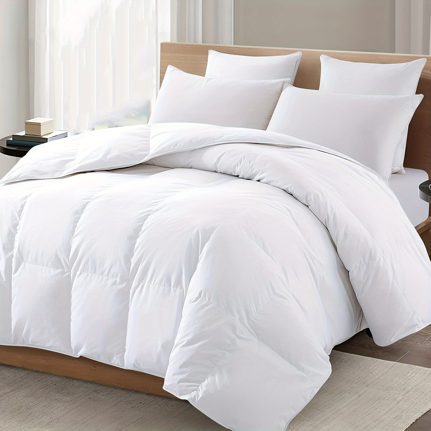 1pc down alternative bedding comforter   lightweight duvet insert   soft quilted comforter