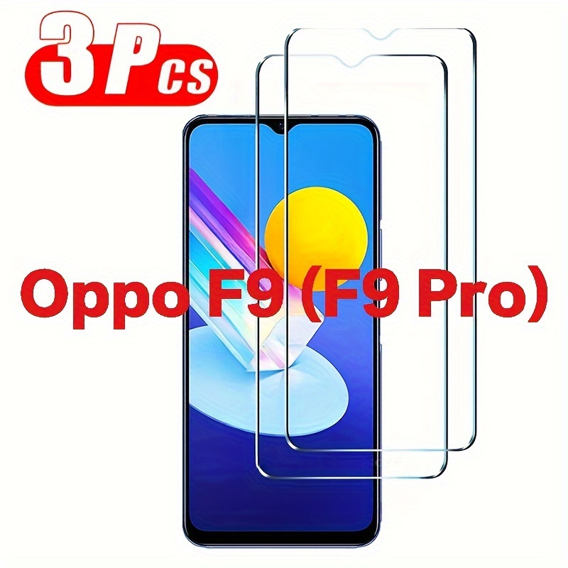 TEMU 3pcs Tempered Glass For Oppo A74 F19 A54 F19 Pro A15s F17 A92 A12 A31 F15 A5 (2020) A9 (2020) A1k A5s (ax5s) F11 A7 F9 (f9 Pro) Screen Protector