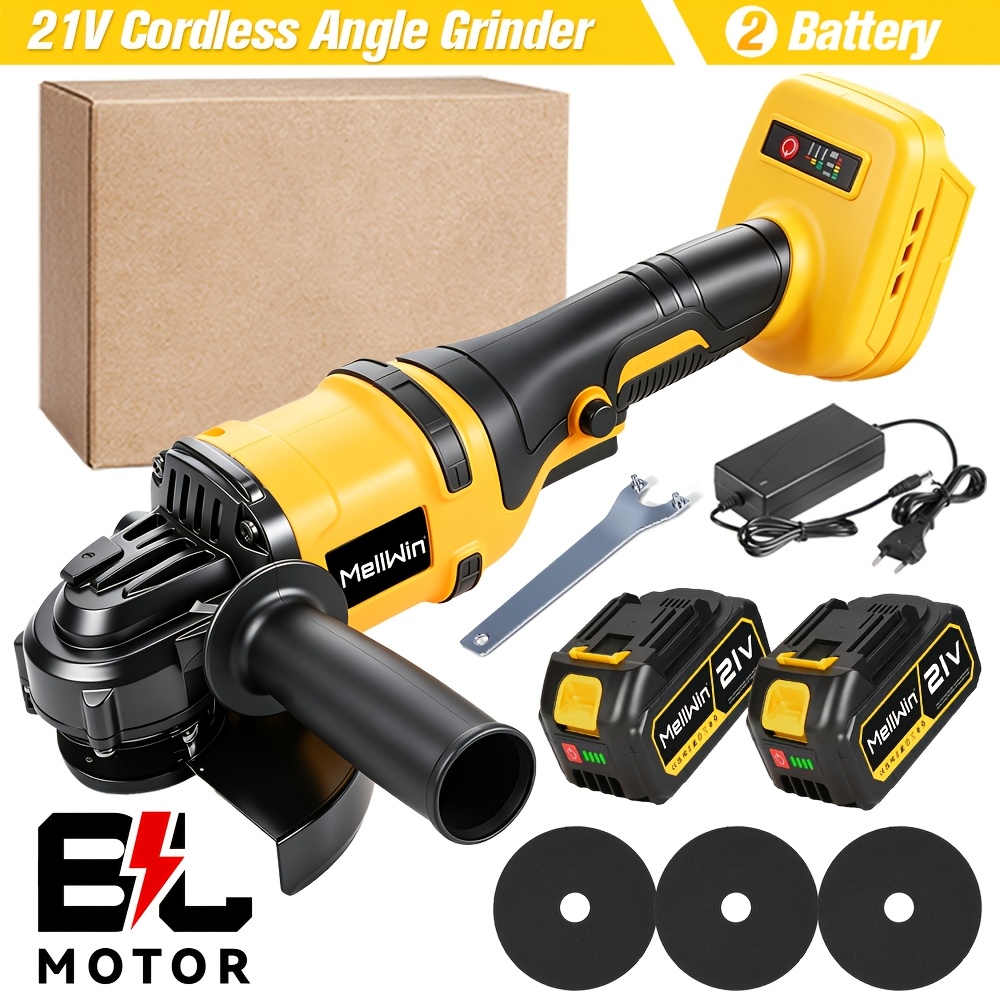 125mm Brushless Angle Grinder, 3-speed Adjustable Variable Grinder, Suitable For Home Diy, Grinding And Polishing Power Tools