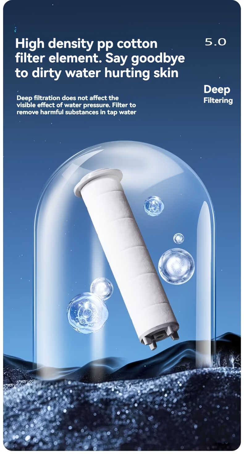 1pc german quality high pressure handheld shower head with 5 adjustable built in filter easy wall mount installation polished ideal for luxurious bathroom showers new years gift shower accessories for shower use Product details 12