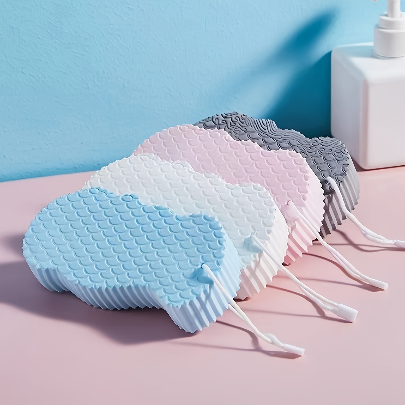 ultra soft exfoliating bath sponge gentle dead skin removal massage cleanse for shower and bath melamine material shower bath sponge soft texture sponge melamine sponge details 5