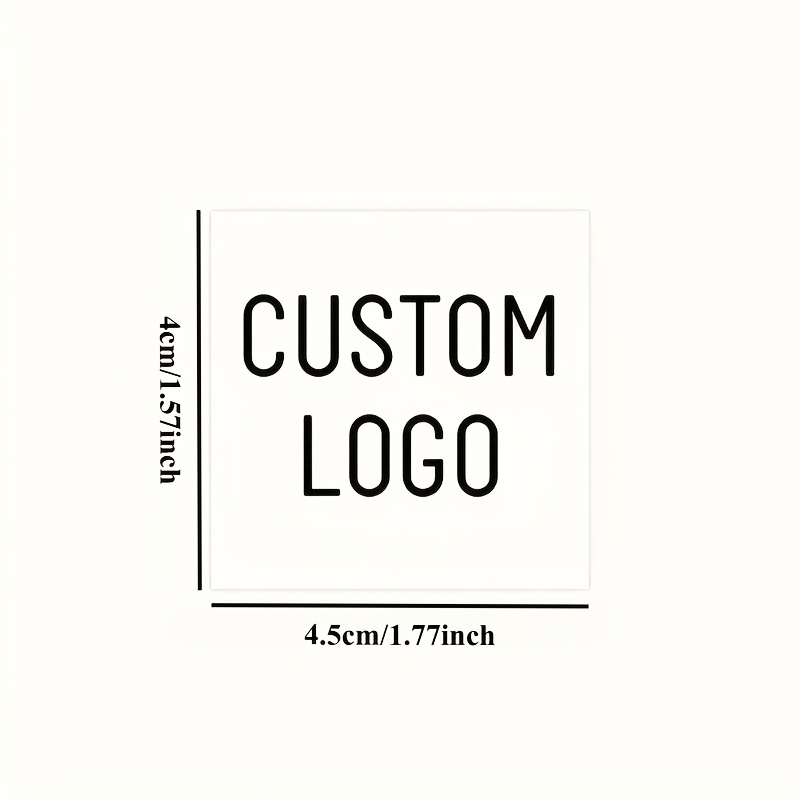 TEMU Custom Candy Gift Stickers, Customizable Text And Logo, Mini Chocolate Packaging Labels, Self-adhesive, For Wedding, Birthday Party, Handmade