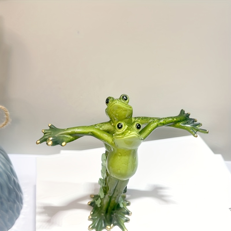 Frog Monitor Laptop Animal Decor Frog Stuff Figurines Home