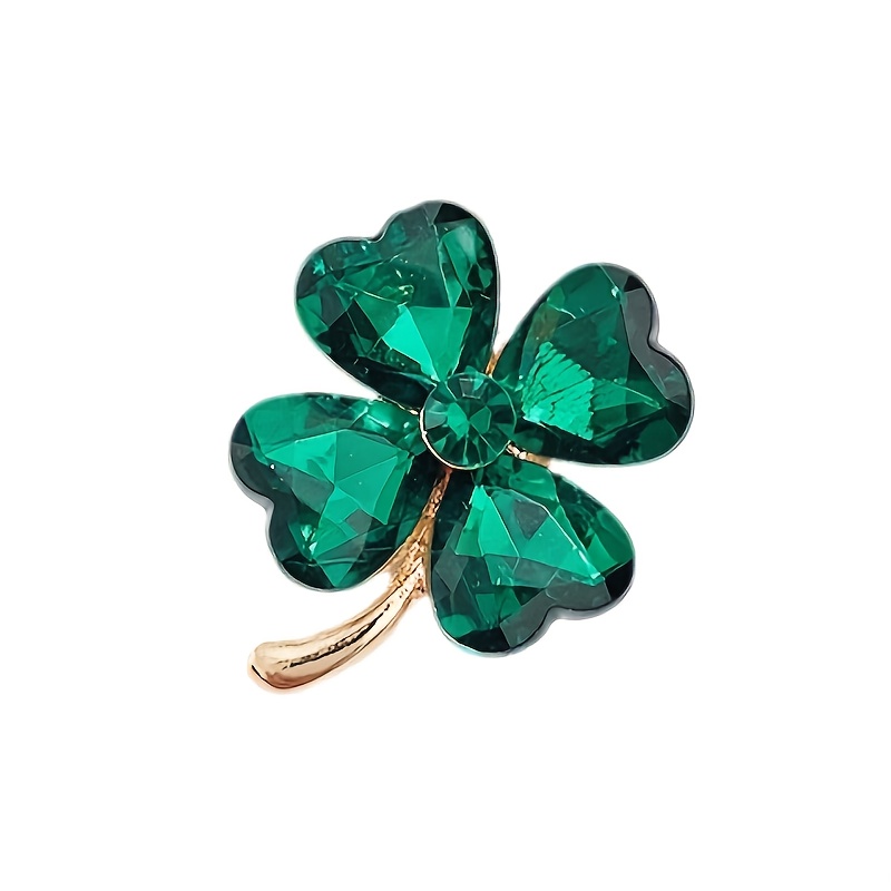 TEMU Εlegant Green Brooch με λάμψιες ρινέστενες - Ιδανικό για γυναίκες'S Blazers και φόρες, στυλάτη διακόσμηση κουμπιών, διακόσμηση κουμπιών|Εlegant