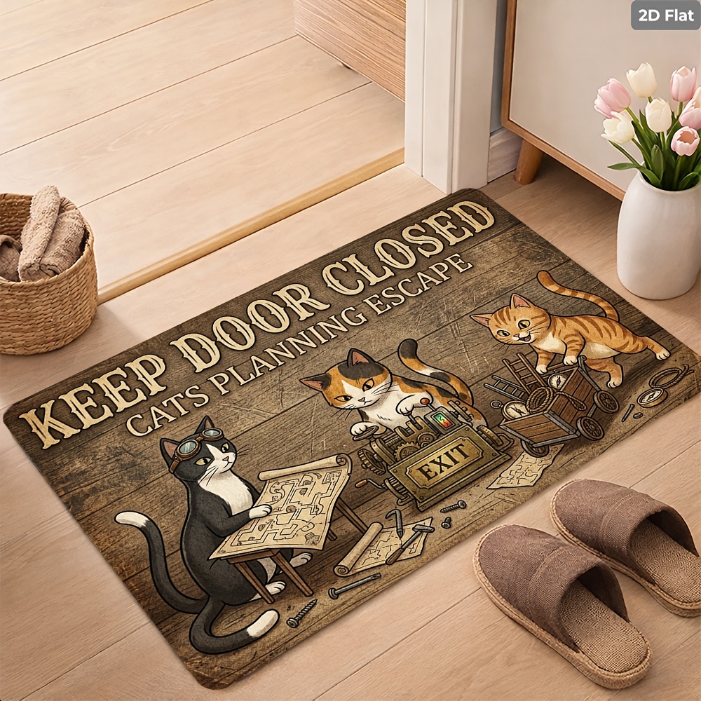 cat door mat sold on Temu United States