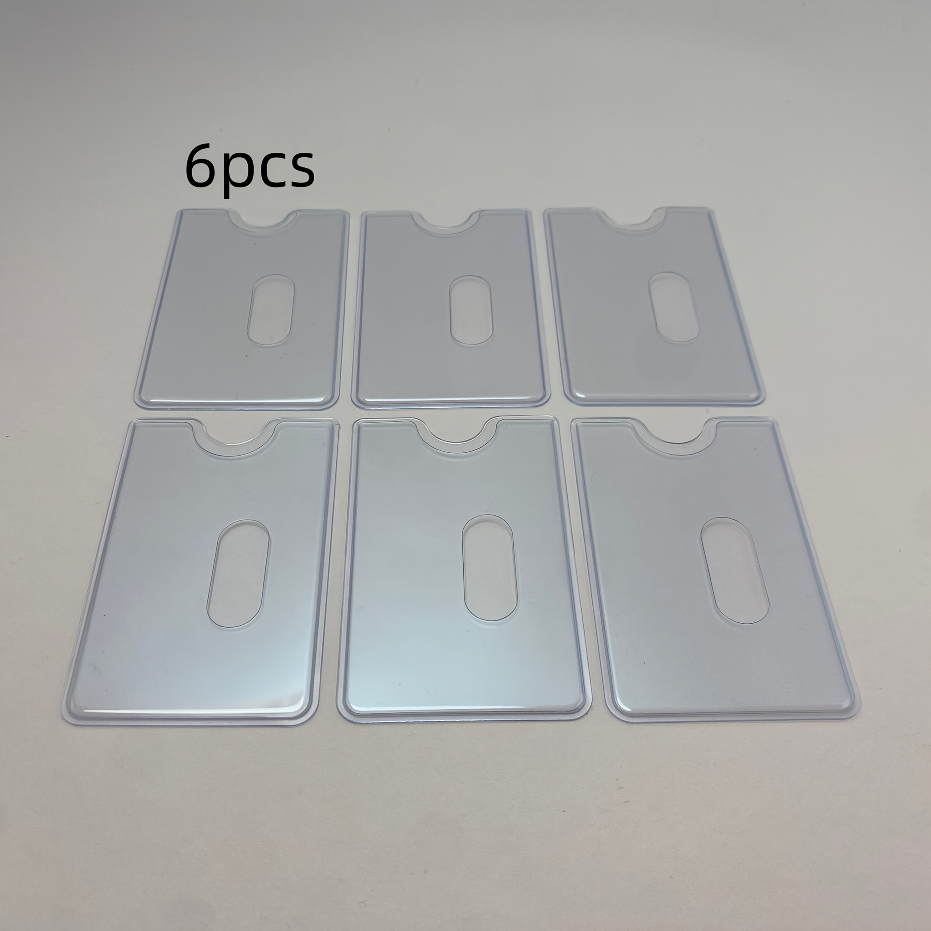 TEMU 2/6pcs Clear Card Holders, Suitable For Bus Cards And Access Cards - Perfect Storage For Bank/credit Cards And Id, Document Storage, Wallet