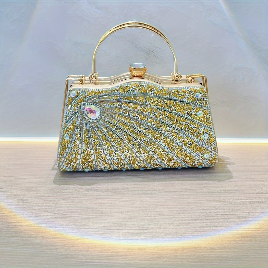 european and american diamond encrusted diamond fashion dress bags handbags banquet bags dinner bags details 6