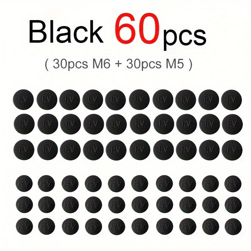 60pcs M5 M6 Headset Screw Protection Cap Bike Stem Crank Seat Post Protect Cover Cycling Additions
