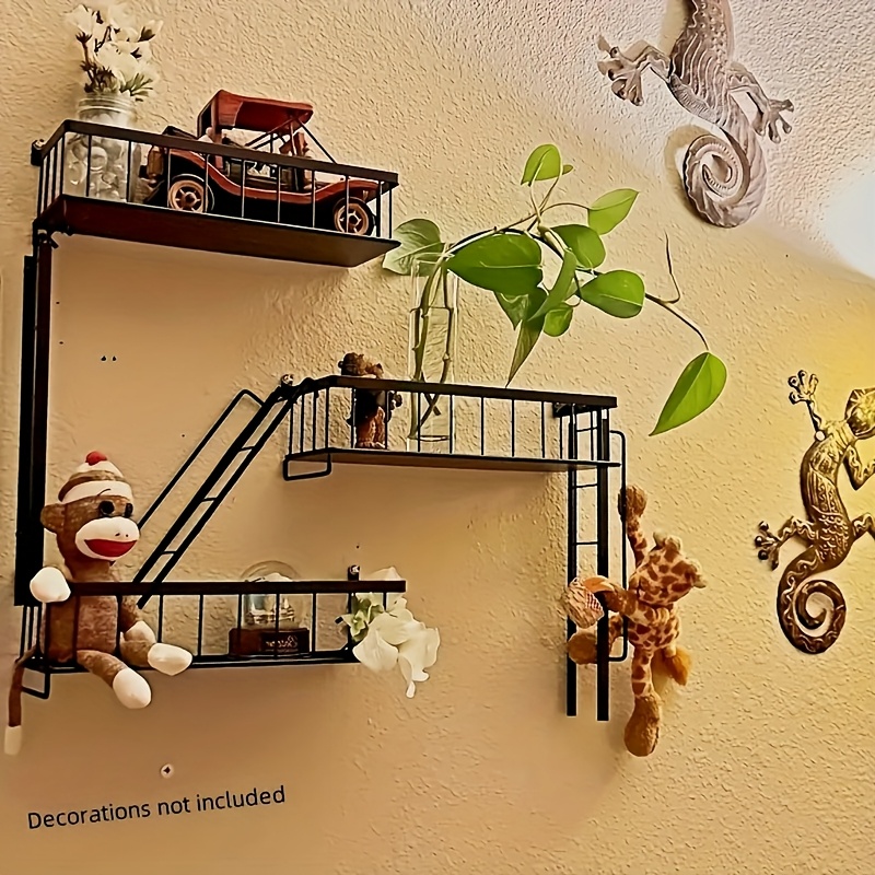 Creative Multi-Tier Staircase Combination Shelf, Wall Display