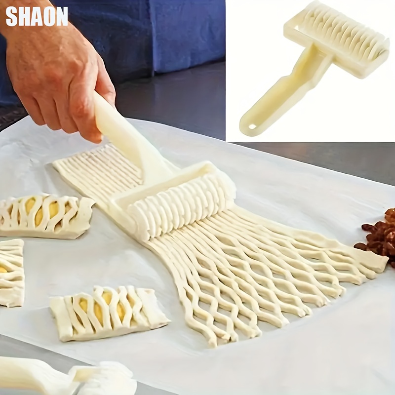 1 buc. sucitor din plastic cu grilă, sucitor pentru pizza, sucitor pentru   de patiserie pentru unelte de coacere, potrivit pentru pizza și biscuiți, sucitor cu grilă, unealtă pentru coacere acasă, sucitor pentru  , unealtă pentru tăierea  ului, ideal pentru coacerea și   1