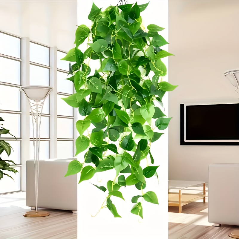 

1pc, Natural-looking Artificial Hanging Plants - Faux Ivy Vines For Indoor And Outdoor Decor