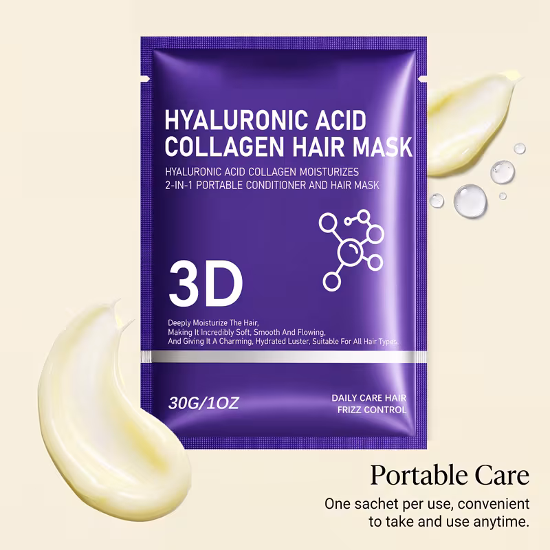 acid moisturizing hair mask protects dry hair nourishes and and smooth compact and portable for use when going out Product details 2
