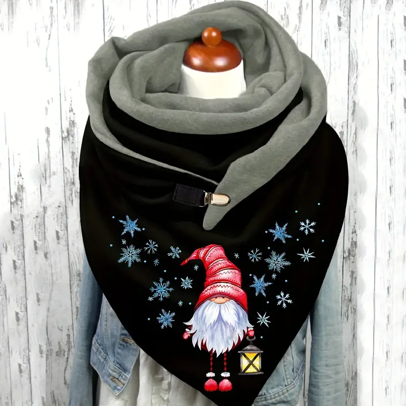 Générique Sciarpa Triangolo Da Donna Calda Autunno Inverno Con Stampa - Foto 14