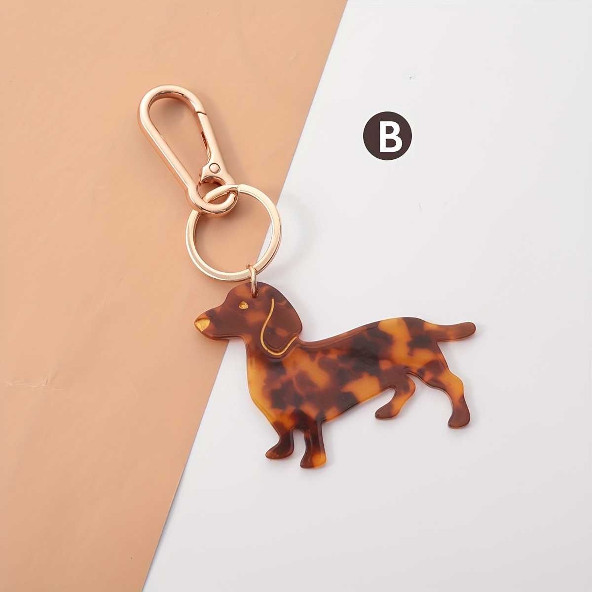 1pc Dachshund Dog Keychain For - Cute Sausage Dog Shaped Accessory, Dachshund Breed For Keys & Bags, Ideal Mother' Day Gift For Dog Owners ( Bag Decoration)