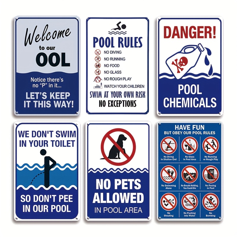 Swimming Pool Warning Signs