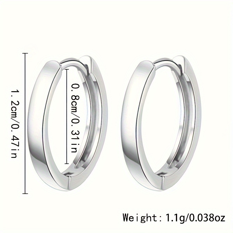 Tiny 14K Gold Plated Hoop Earrings for Men