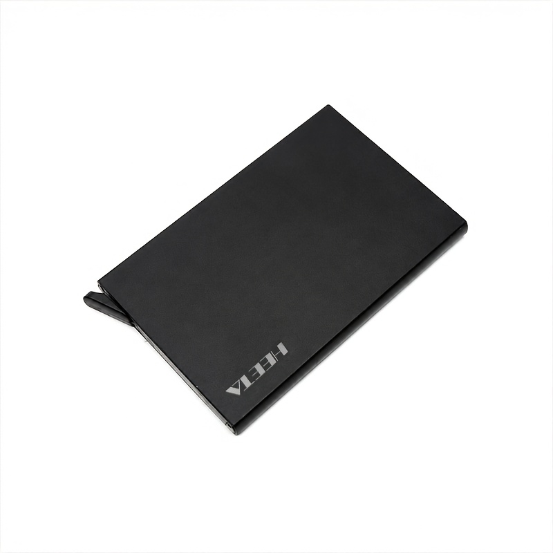 TEMU Porte-cartes pour homme, porte-cartes escamotable en alliage d'aluminium, porte-cartes de crédit et pince à cartes pour homme - Parfait pour la