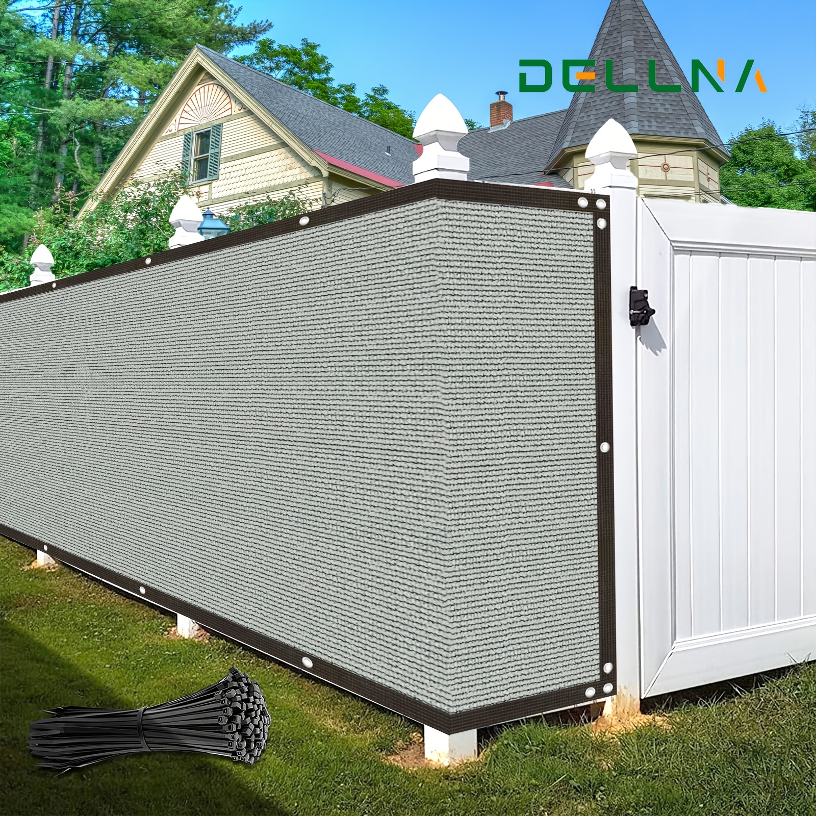 chain link fence privacy sold on Temu United States