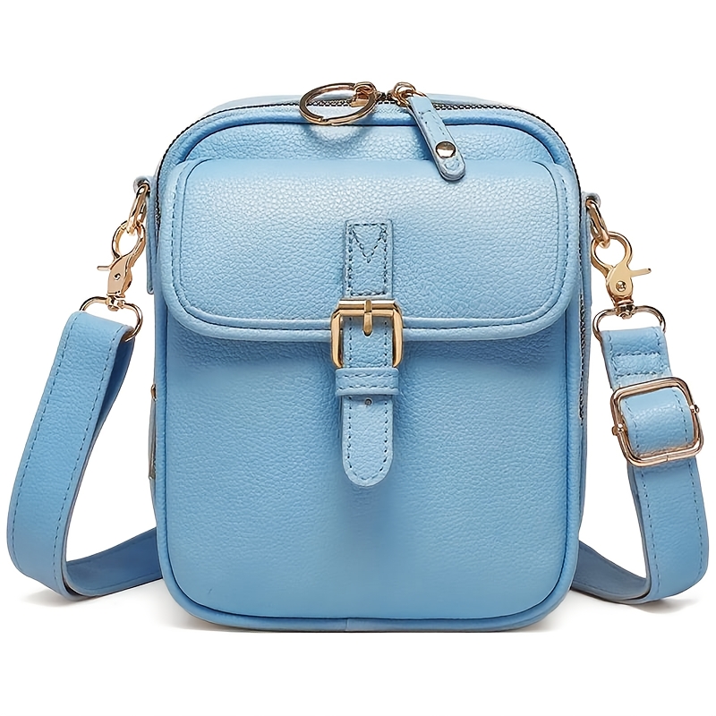 Women's Faux Leather Crossbody Bag, Multifunctional Large Capacity Purse